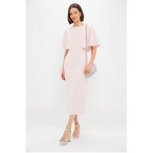 Tuckernuck Pomander Place Leah Cape Maxi Dress Pink 14 NWT